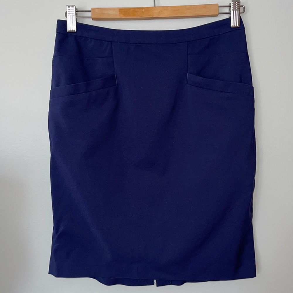 H&M Blue Skirt with Pockets